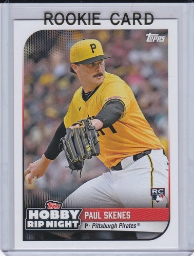 PAUL SKENES ROOKIE CARD Pittsburgh Pirate Baseball 2024 TOPPS HOBBY RIP NIGHT RC