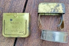 Antique Waltham Watch Co. Pocket Watch Traveler Case Metal Holder Box