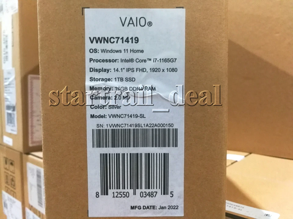 BRAND NEW VAIO Laptop Intel Core i7 16G RAM 1TB SSD 14.1 FHD Silver VWNC71419-SL - Image 2 of 4