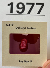 RAY GUY 1977 NFL TV MEDIA SLIDE - OAKLAND RAIDERS