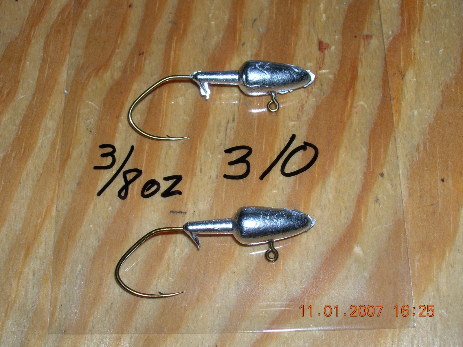 3 8 Oz Jig 50 Ball Head Jigs In Bronze With Sickle Hooks - Pick Your Size #10, #8, #6, #4, #2, Or #1! 1oz Jigs - Foto 7