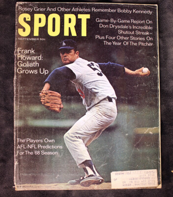 Sport Magazine 1968 Rosie Grier Bobby Kennedy Don Drysdale AFL NFL Predictions 