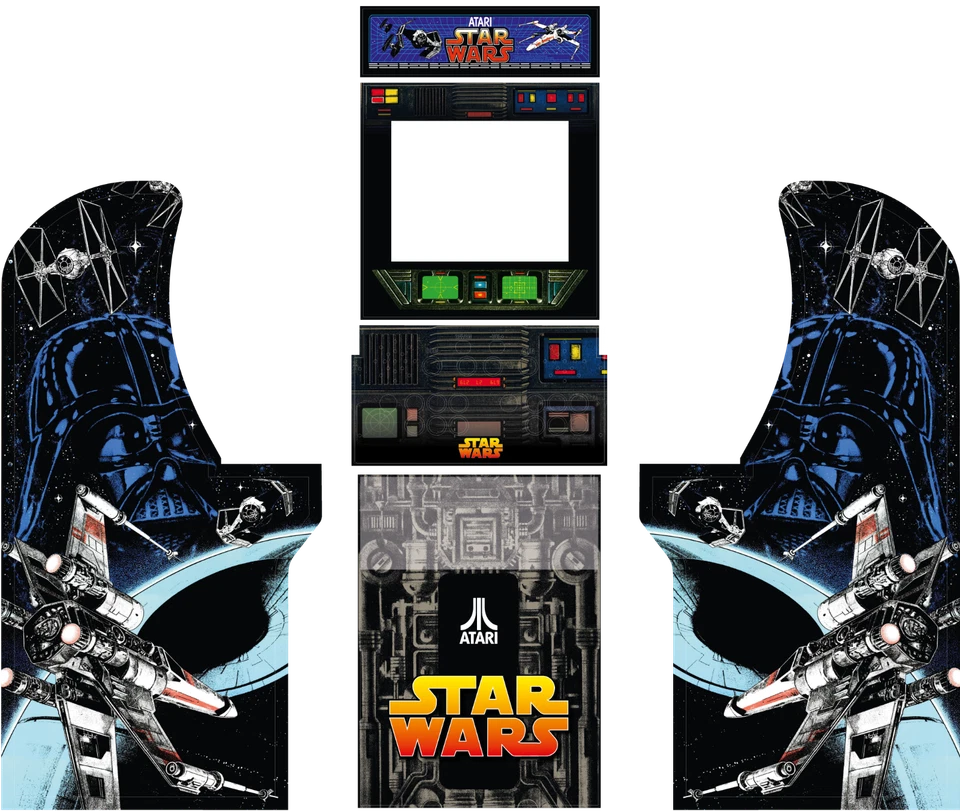 Arcade 1UP Cabinet graphics / artwork full cabinet - Star Wars Atari
