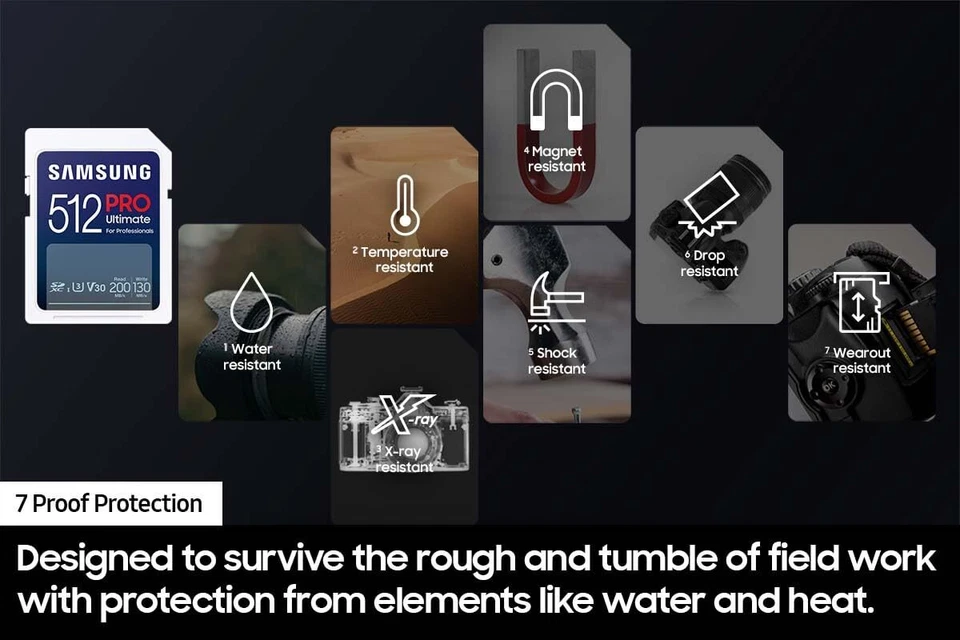 Samsung Pro Ultimate SDXC Full Size Memory Card Up to 200 MB/s (256GB) - Image 3 of 4