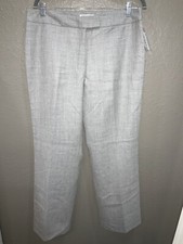 PENDELTON Womens Gray Virgin Wool Lined Slacks Size 14 NWT