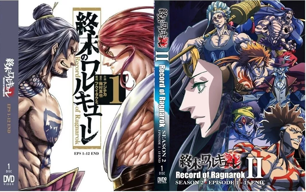 English dubbed of Record Of Ragnarok Season 1+2 (1-27End) Anime DVD Region 0