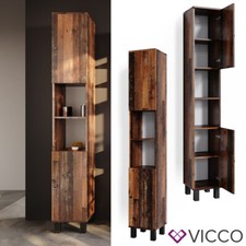 Armoire haute Placard Meuble haut de salle de bain Fynn Style ancien Vicco