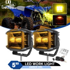 COLIGHT 2pcs 5" LED Work Lights For Raptor 700 R 125 250 Banshee 350 YFZ UTV ATV