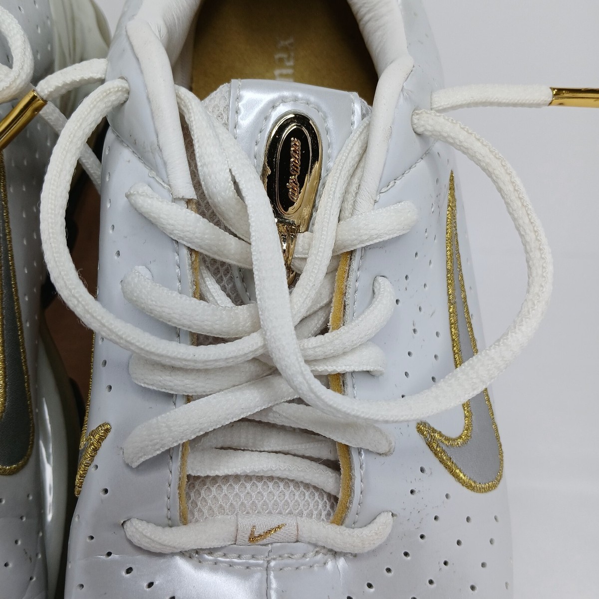 Vtg Mens Nike 03 Air Max Le Gs Sneakers Size 6Y Pearl White 
