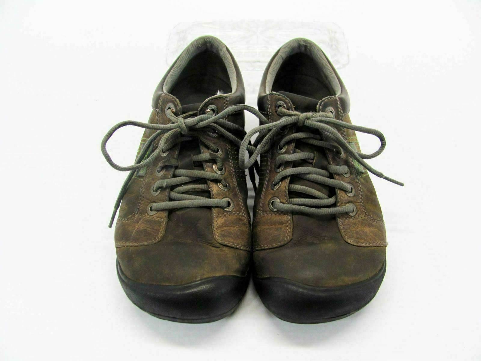 Scarpa uomo Keen Austin taglia 9M marrone Oxford passeggio escursionismo atletica usata qp