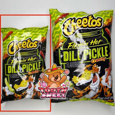 Cheetos Flamin' Hot Dill Pickle Regular BAG. (2 PACK)