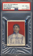 1910 D322 Tip Top Bread Mike Simon PSA 4.5 Pittsburgh Pirates