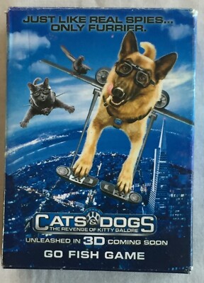 Cats & Dogs: The Revenge of Kitty Galore! Movie Go Fish Card Game