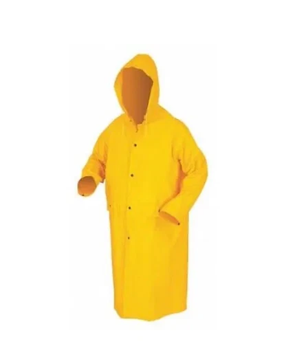 Mcr Safety 200Cl Raincoat W/ Detachable Hood,Yellow,L 10PK - product listing photo