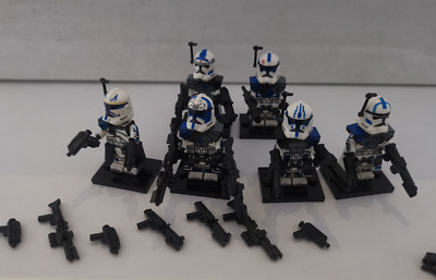 star wars minifigur clone trooper 501st legion captain rex Kix echo fives Jesse