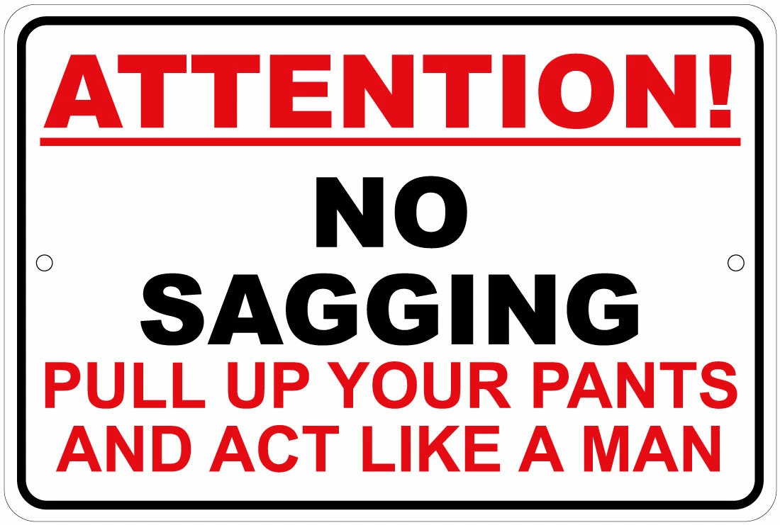 No Pants Sign