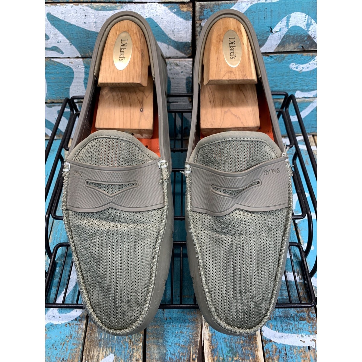 Swims Mens Penny Loafer Casual Party  Gray Mens 9 Swims Breeze Penny Loafer - Men main image 4