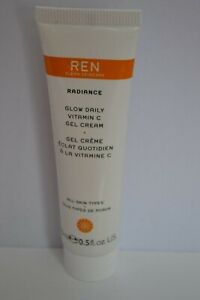 Sealed Ren Radiance Glow Daily Vitamin C Gel Cream Travel Size 15ml Ebay