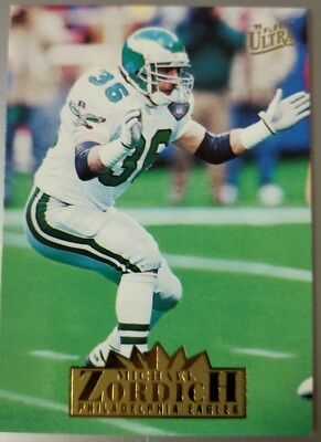 Michael Zordich Philadelphia Eagles 1995 Fleer Ultra Football Card