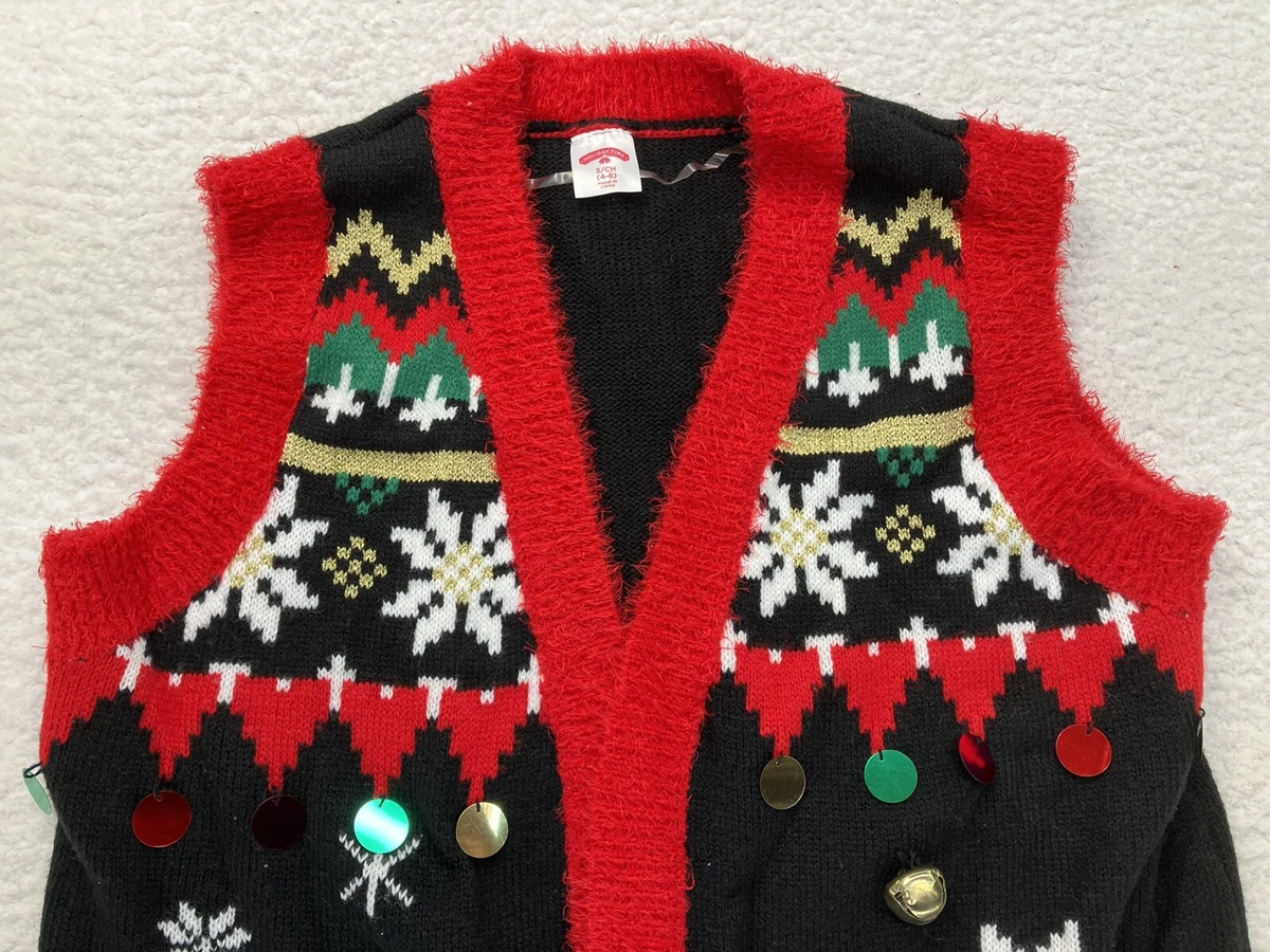 Mens holiday sweater vest top
