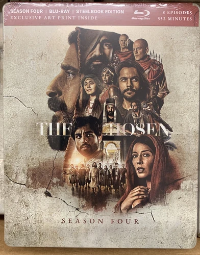 THE CHOSEN SEASON 4 - BLU-RAY STEEL BOOK - Bonus Content - New *SEALED*
