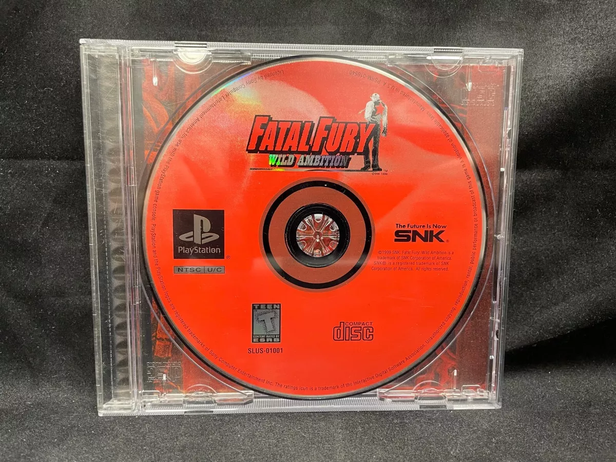 Fatal Fury Wild Ambition - Sony Playstation 1 PS1 PSX - Editorial