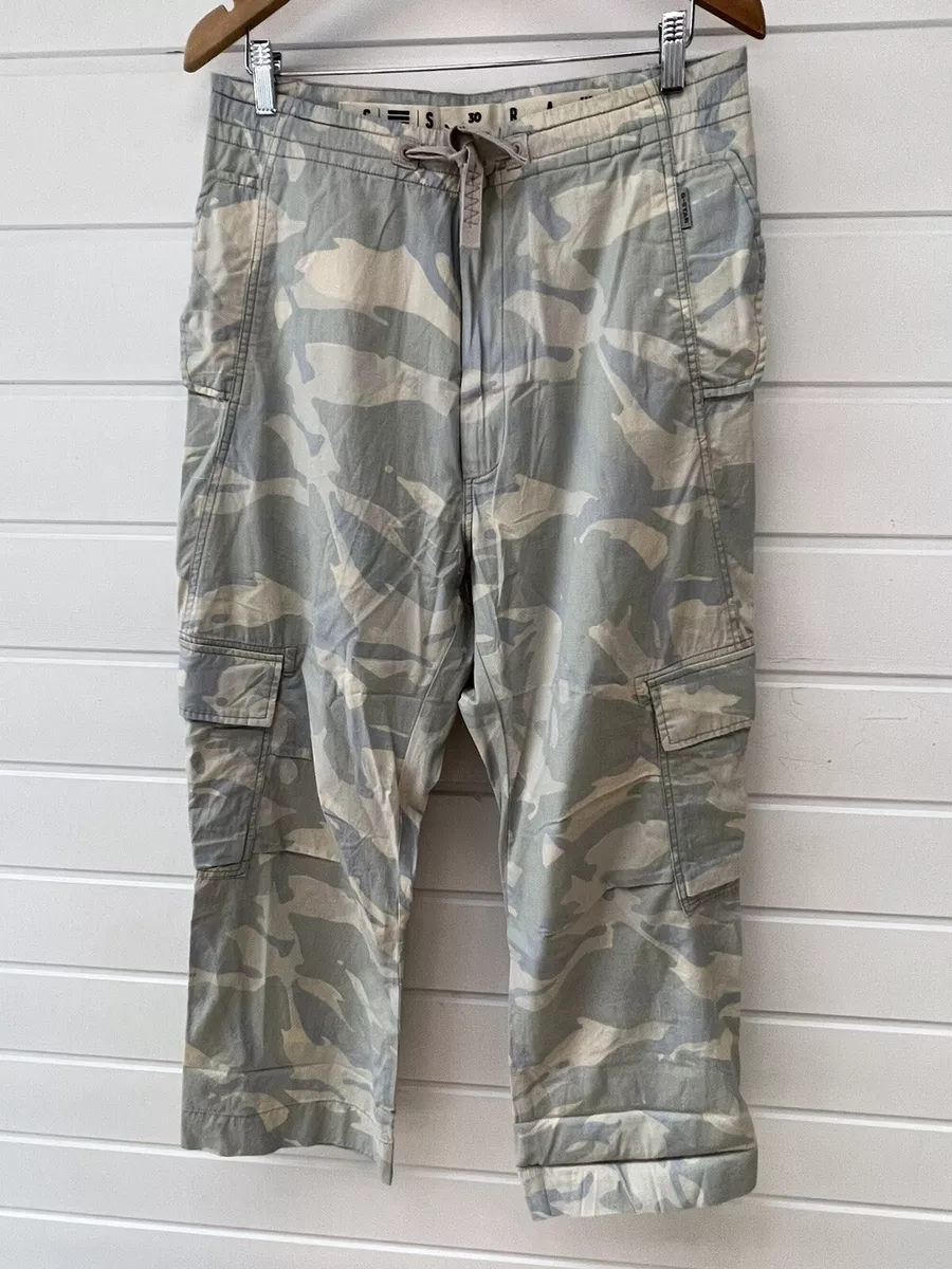 Grey camo cargo store pants womens