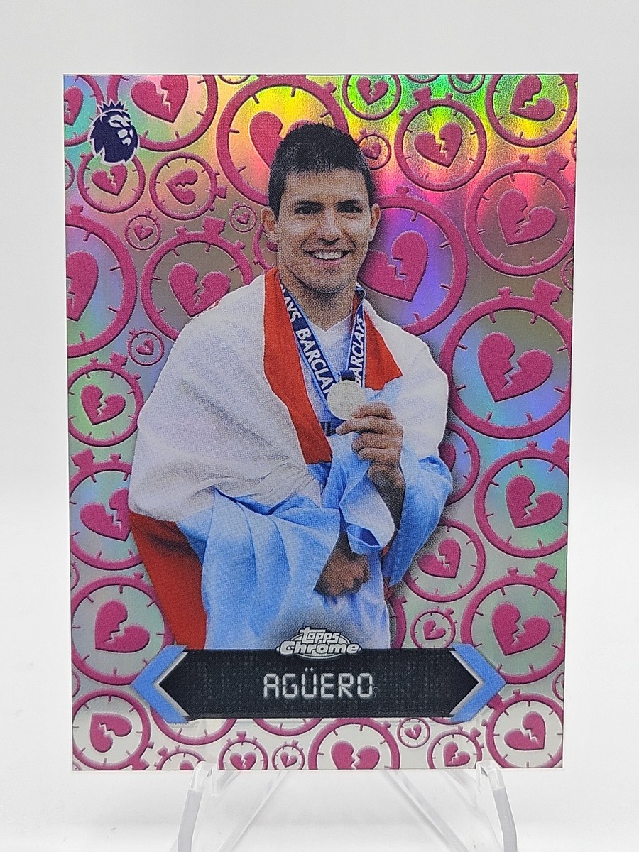 2025-26 Topps Chrome Premier EPL #STH-2 Sergio Aguero Stoppage
