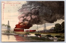 Tanque de petróleo Tiona 35000 barriles incendio desastre industrial 1907