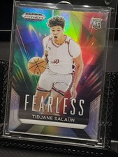 2024 Prizm Basketball Draft Picks Silver Holo Fearless Tidjane Salaun #4 RC