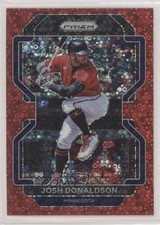 2022 Panini Prizm Tier II Red Donut Circle Prizm 16/99 Josh Donaldson #214 0c3e