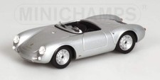 Porsche 550 Spyder 1955 Silver 1:43 Diecast Model Car | Minichamps