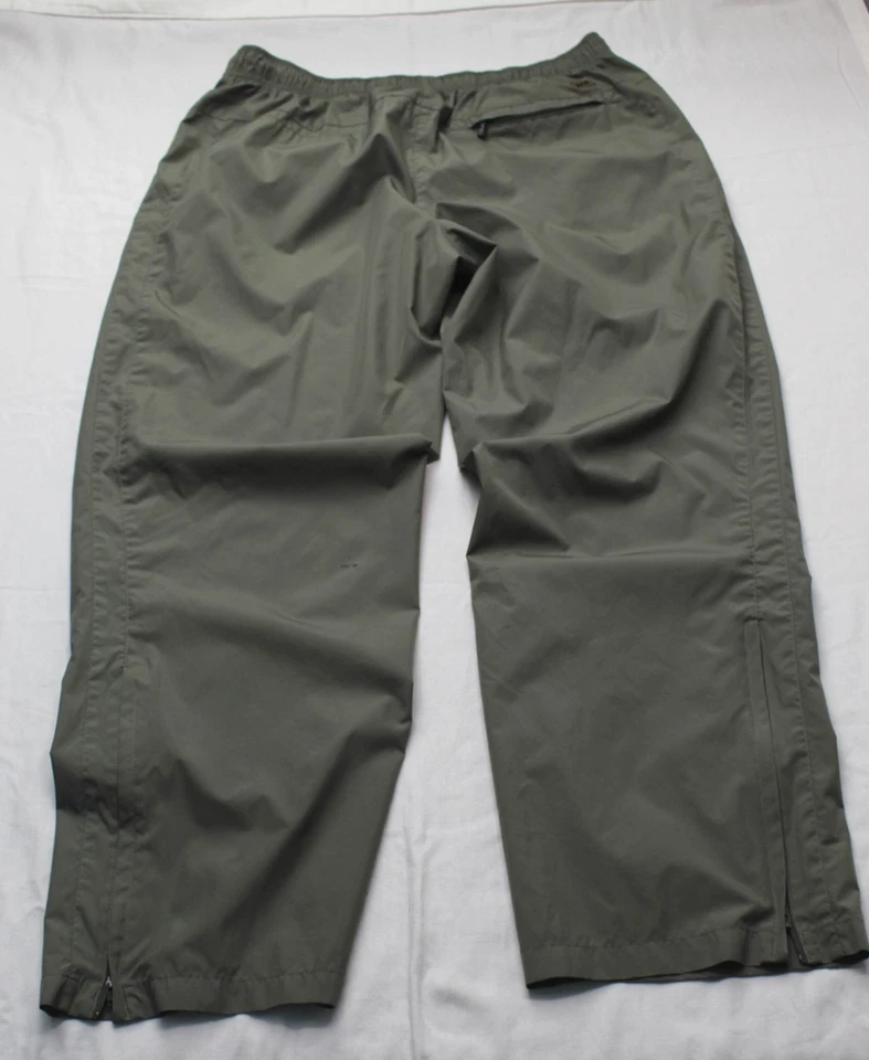 Calça Izod Masculina Grande Verde Oliva XFG Golfe Chuva Vento Zíper Tornozelo Leve - Imagem 2 de 4