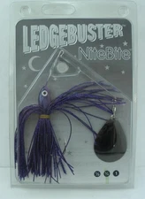 Strikezone LB034-N5 Ledgebuster Night Bite Spinner Bait Purple Head Grape