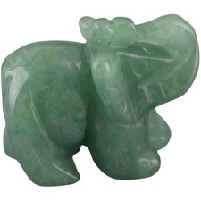 Elefantenfigur Jade Naturstein Dekoration Elefantenfigur Feng Shui Glückssymb...