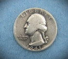 1941-S Washington Quarter, 90% Silver