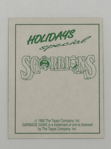 Holidays Sgorbions Garbage Pail Kids Metallic Stickers - FRYIN RYAN - Picture 2 of 3