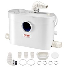 Macerator Pump 900W 48 GPM Flow 40 ft/12 m Head Macerator Sewerage Toilet