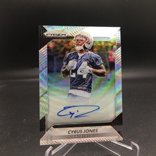Cyrus Jones 2016 Prizm Rookie Autographs Blue Wave RA-CJN #/149 Alabama Patriots