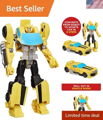 Bumblebee Action Figure 11'' - Iconic Convertible Robot & Toy Car for Kids