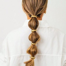for For Daily Styling Metal Hair Ties Electroplating Finish For Ponytails And