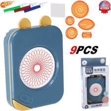 9x Spirograph Deluxe Tin Set Draw Spiral Desi...