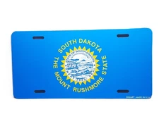 SOUTH DAKOTA STATE FLAG Metal Novelty Car License Plate Auto Tag