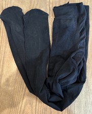 Girls Size M Black Tights - A0215