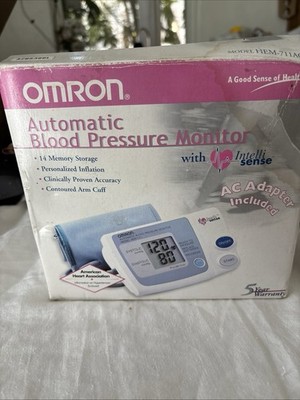 Brand New Omron HEM-711AC Automatic Blood Pressure Monitor IntelliSense NIB