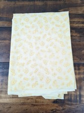 Yellow with baby items bottles, toys, bibs, duck Fabric 1 Yd  23"