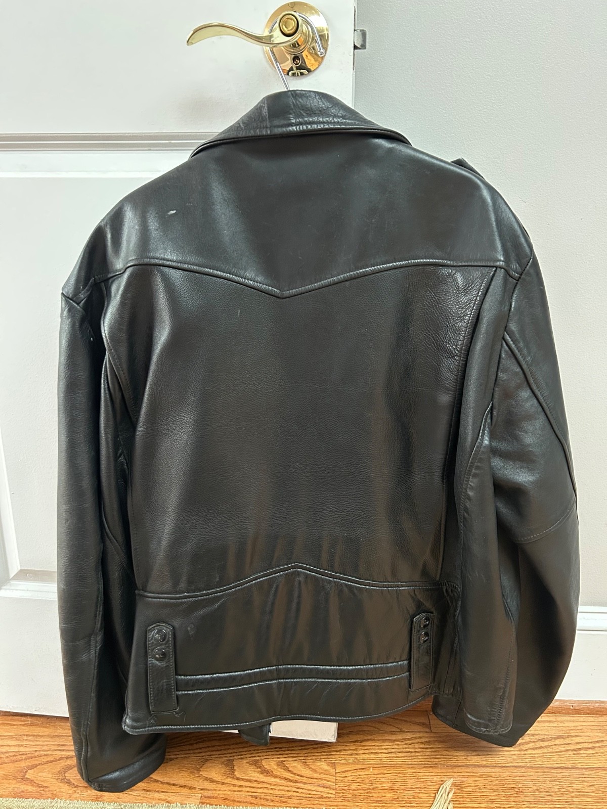 Harley-Davidson Black Leather Police Motorcycle Jacke… - Gem