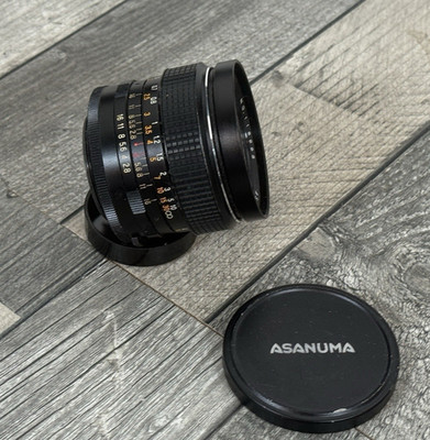 Asanuma 28mm f 2.8 Auto Weitwinkel Objektiv M42 Screw Mount Vintage Compact