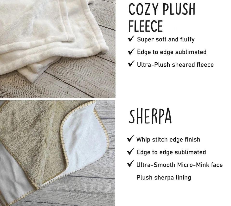 Manta Personalizada "A Mi Hija Badass" - Regalo Papá Con Nombre Personalizado Foto 3 de 4