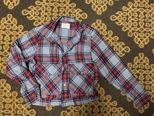 Vintage Farah Jacket Shirt XS/S (Estimate) Plaid Women’s Snap Made in USA 1970s